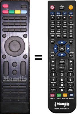 Replacement remote control HD600-Vers2