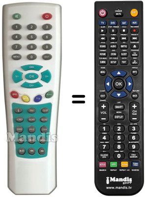 Replacement remote control DIUNAMAI WD-T356SD