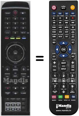 Replacement remote control HVS57650