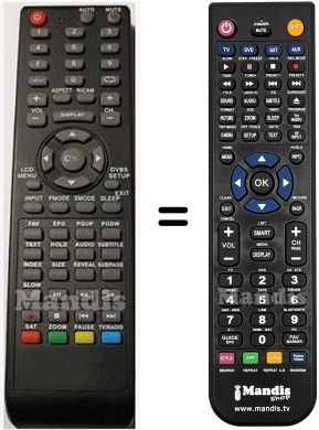 Gleichwertige Fernbedienung HVS57696