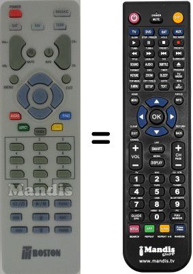 Gleichwertige Fernbedienung Axil SEC15488W