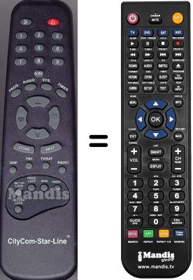 Replacement remote control WHV3292W