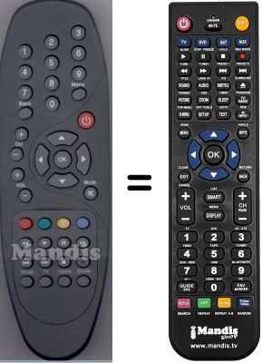 Replacement remote control WHV15714W