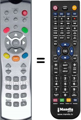 Replacement remote control WHV3465W