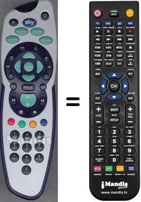 Gleichwertige Fernbedienung WHV15177W