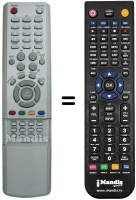 Replacement remote control Samsung HVS54002