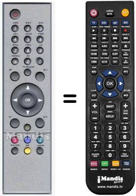 Gleichwertige Fernbedienung HVS53511