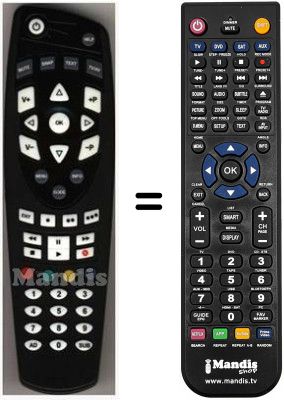 Replacement remote control HVS53477