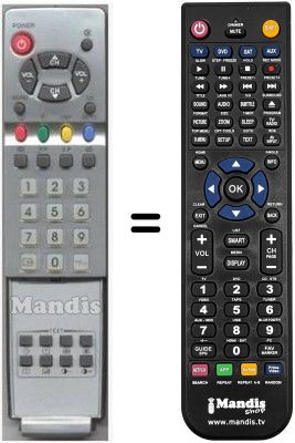 Replacement remote control HVS54008