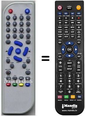 Gleichwertige Fernbedienung HVS53434
