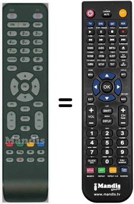 Replacement remote control HVS53457