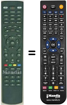 Gleichwertige Fernbedienung HVS53455