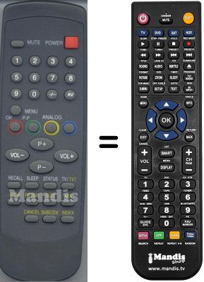 Replacement remote control WHV3922