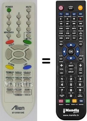 Replacement remote control LG SEC15738