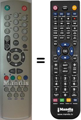 Gleichwertige Fernbedienung Belson WHV15308