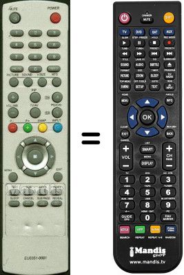 Replacement remote control Bluesky WHV15566