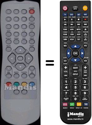 Replacement remote control Goodmans SEC15383