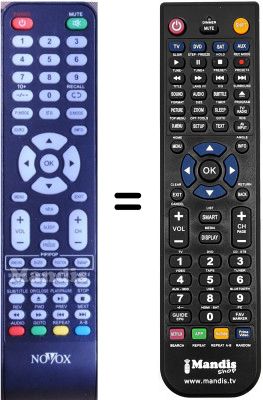 Gleichwertige Fernbedienung WHV14908
