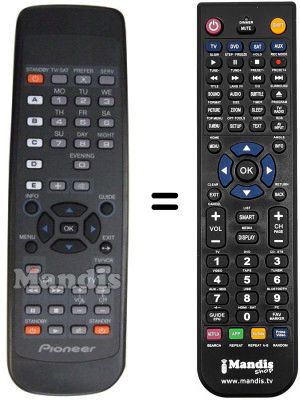 Replacement remote control Pioneer SEC15802