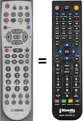 Gleichwertige Fernbedienung Yamaha WHV3422