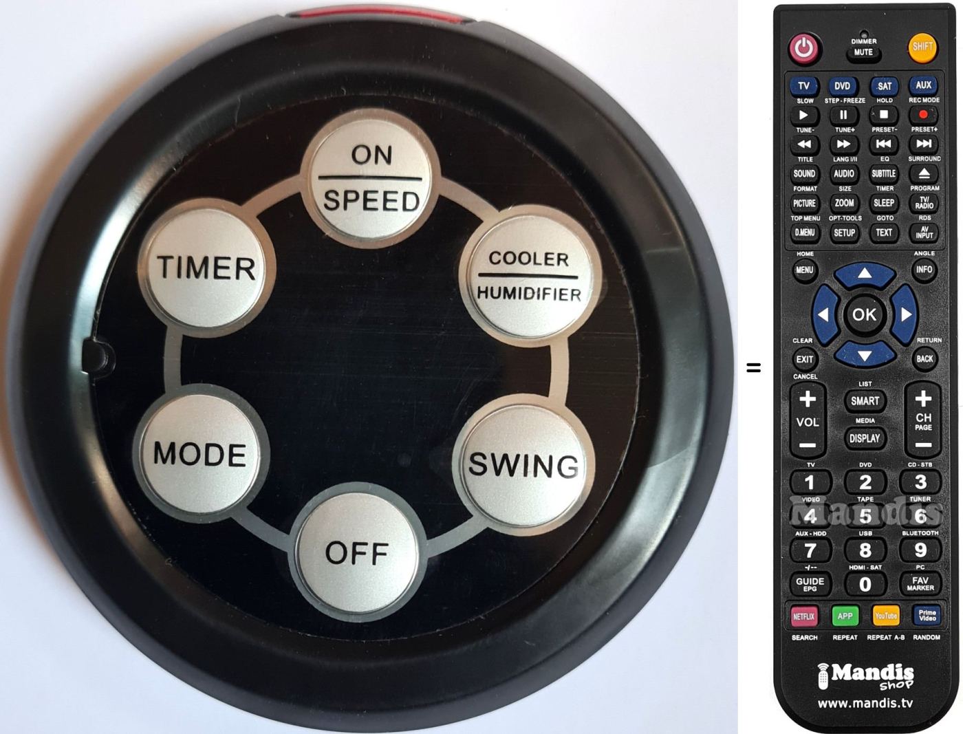 Gleichwertige Fernbedienung Air Cooler